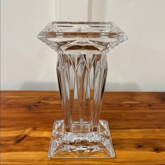 PartyLite Other - Partylite Quad Prism Pedestal Lead Crystal Pillar Candle Holder Vase